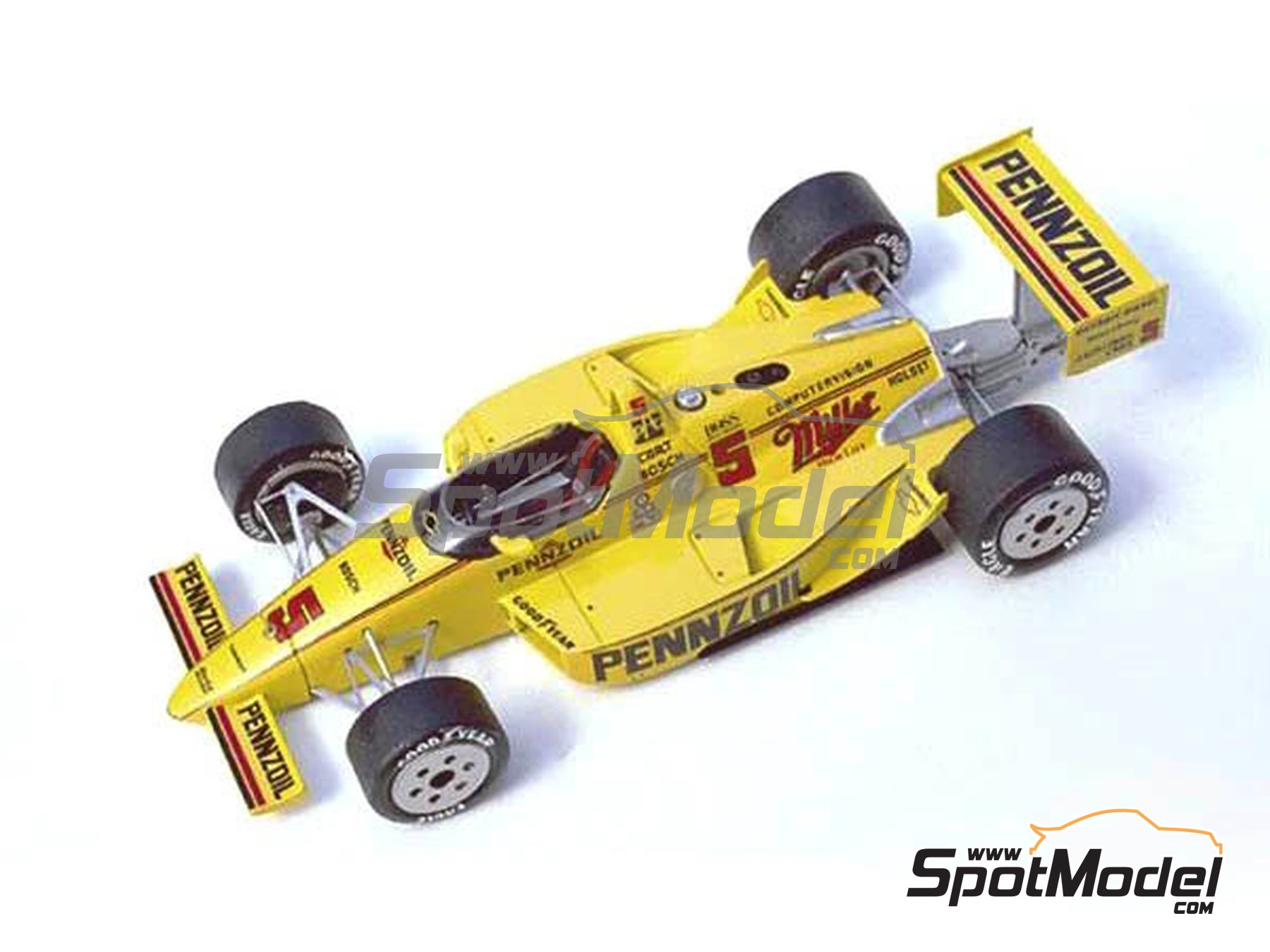 Penske Chevy PC17 Pennzoil Penske Team sponsored by Pennzoil Miller - Indy  1988. Car scale model kit in 1/43 scale manufactured by Tameo Kits (ref. TI